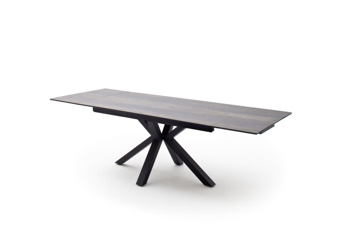Esstisch >NAGANO< in barrique aus Glas-Keramik - 160x76x90cm (BxHxT)