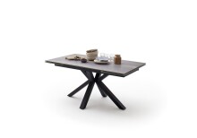 Esstisch >NAGANO< in barrique aus Glas-Keramik - 160x76x90cm (BxHxT)