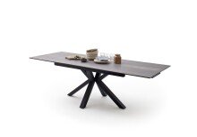 Esstisch >NAGANO< in barrique aus Glas-Keramik - 160x76x90cm (BxHxT)