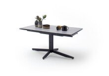 Esstisch >RIMINI< in Betonoptik aus HPL -...