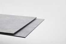 Esstisch >RIMINI< in Betonoptik aus HPL - 160x76x90cm (BxHxT)