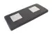 Sitzkissen >3434< in Anthrazit aus Polyester - 89x5x36cm (BxHxT)