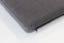 Sitzkissen >3438< in Anthrazit aus Polyester - 72x6x33cm (BxHxT)