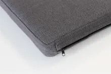 Sitzkissen >3438< in Anthrazit aus Polyester - 72x6x33cm (BxHxT)
