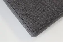 Sitzkissen >3438< in Anthrazit aus Polyester - 72x6x33cm (BxHxT)