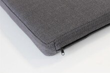 Sitzkissen >3438< in Anthrazit aus Polyester - 72x6x33cm (BxHxT)