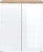 Schuhschrank >TELDE< in Navarra-Eiche-Nachbildung/Weiß - 89x105x40cm (BxHxT)