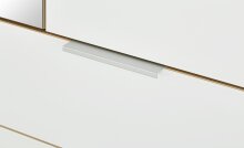 Garderobenschrank >TELDE< in Navarra-Eiche-Nachbildung/Weiß - 84x196x40 (BxHxT)