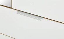 Garderobenschrank >TELDE< in Navarra-Eiche-Nachbildung/Weiß - 84x196x40 (BxHxT)