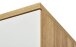Garderobenschrank >TELDE< in Navarra-Eiche-Nachbildung/Weiß - 84x196x40 (BxHxT)
