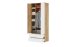 Garderobenschrank >TELDE< in Navarra-Eiche-Nachbildung/Weiß - 84x196x40 (BxHxT)