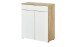 Kommode >Telde< in Navarra-Eiche-Nachbildung/Weiß - 89x105x40cm (BxHxT)
