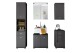 Spiegelschrank >Peter< in anthazit aus Spiegelglas - 60x68x20cm (BxHxT)