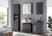 Spiegelschrank >Peter< in anthazit aus Spiegelglas - 60x68x20cm (BxHxT)