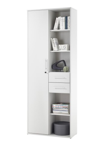 Aktenschrank >Lommel< in lichtgrau - 80x216x35cm (BxHxT)