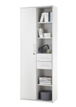 Aktenschrank >Lommel< in lichtgrau - 80x216x35cm...