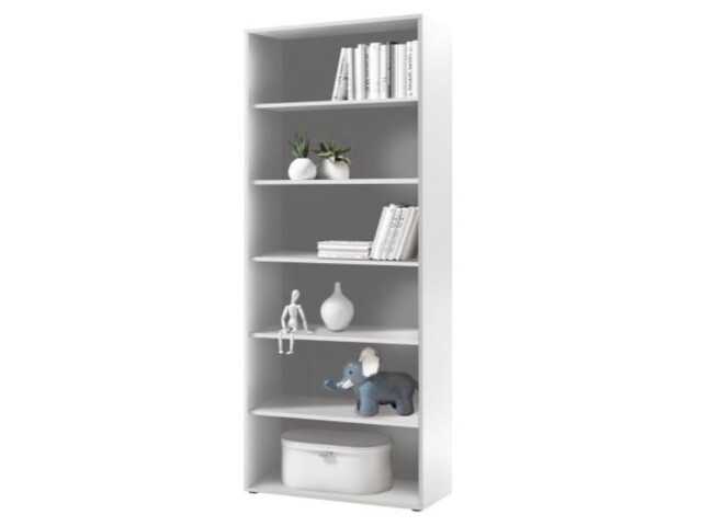 Regal >Lommel< in lichtgrau - 80x216x35cm (BxHxT)