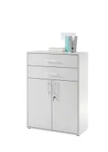 Aktenschrank >Lommel< in lichtgrau - 80x111x35cm...