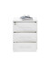 Rollcontainer >Lommel< in lichtgrau - 43x56x42cm (BxHxT)