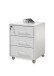 Rollcontainer >Lommel< in lichtgrau - 43x56x42cm (BxHxT)