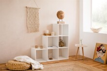 Regal >Unna< in Weiß - 105x105x33cm (BxHxT)