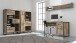Schreibtisch >Husum I< in Schwarz - 129,4x74,7x60,2cm (BxHxT)