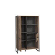 Aktenschrank >Husum I< in Schwarz - 94,1x151,5x41,5cm (BxHxT)