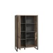 Aktenschrank >Husum I< in Schwarz - 94,1x151,5x41,5cm (BxHxT)