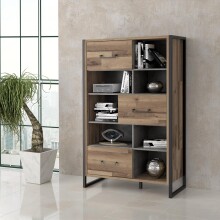 Aktenschrank >Husum II< in Schwarz -...