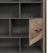 Aktenschrank >Husum II< in Schwarz - 94,1x151,5x41,5cm (BxHxT)