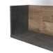 Wandregal >Husum I< in Betonoptik Dunkelgrau - 170x25,6x21,9cm (BxHxT)