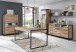 Wandregal >Husum I< in Betonoptik Dunkelgrau - 170x25,6x21,9cm (BxHxT)