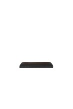 Sitzkissen >Husum I< in Schwarz - 52,2x5x39cm (BxHxT)