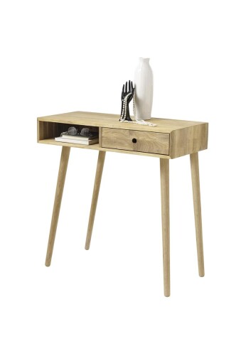 Konsolentisch >Anacortes< in Eiche geölt aus Massivholz - 80x80x35cm (BxHxT)