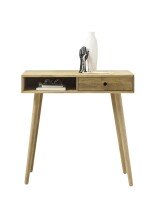 Konsolentisch >Anacortes< in Eiche geölt aus Massivholz - 80x80x35cm (BxHxT)
