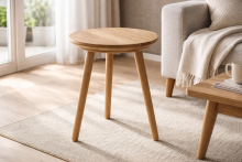 Hocker >Anacortes< in Eiche geölt aus Massivholz - 35x45x35cm (BxHxT)