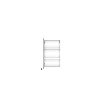 Hängeschrank >Garda< in weiß-matt - 40x64x20cm (BxHxT)