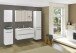 Hängeschrank >Garda< in weiß-matt - 40x64x20cm (BxHxT)