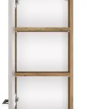 Hängeschrank >Livorno< in weiß-matt - 30x64x20cm (BxHxT)