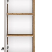 Hängeschrank >Livorno< in weiß-matt - 30x64x20cm (BxHxT)
