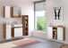 Hängeschrank >Livorno< in weiß-matt - 30x64x20cm (BxHxT)