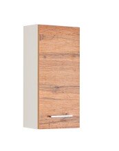 Hängeschrank >Paris< in Weiß, Wotan-Eiche - 30x64x20cm (BxHxT)