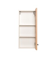 Hängeschrank >Paris< in Weiß, Wotan-Eiche - 30x64x20cm (BxHxT)