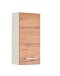 Hängeschrank >Paris< in Weiß, Wotan-Eiche - 30x64x20cm (BxHxT)