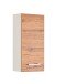 Hängeschrank >Paris< in Weiß, Wotan-Eiche - 30x64x20cm (BxHxT)