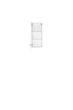 Hängeschrank >Porta< in Hochglanz-Weiß - 30x64x20cm (BxHxT)