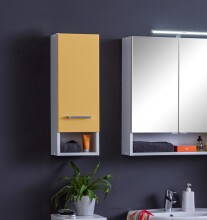Hängeschrank >Riga< in Gelb-Matt - 25x71x20cm...
