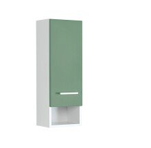 Hängeschrank >Riga< in Grün-Matt - 25x71x20cm (BxHxT)