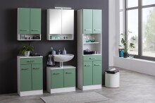 Hängeschrank >Riga< in Grün-Matt - 50x71x20cm (BxHxT)