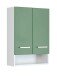 Hängeschrank >Riga< in Grün-Matt - 50x71x20cm (BxHxT)